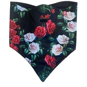 Airhole Rose Ski Mask NEW Without tags Adjustable Fleece Ski Bandana S/ M